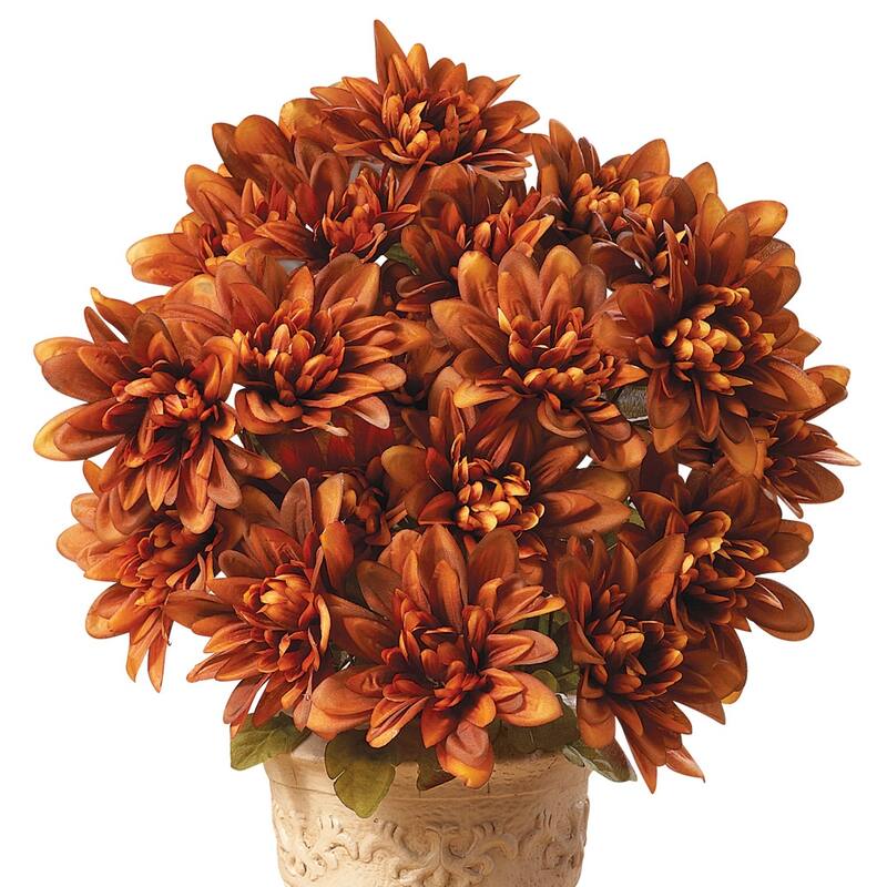 Floral Chrysanthemum Bushes - Set of 3 - 19.000 x 7.000 x 5.000