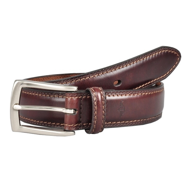 Dockers Men/'s 1 1//2 in Leather Bridle Belt Brown 34 Free Shipping