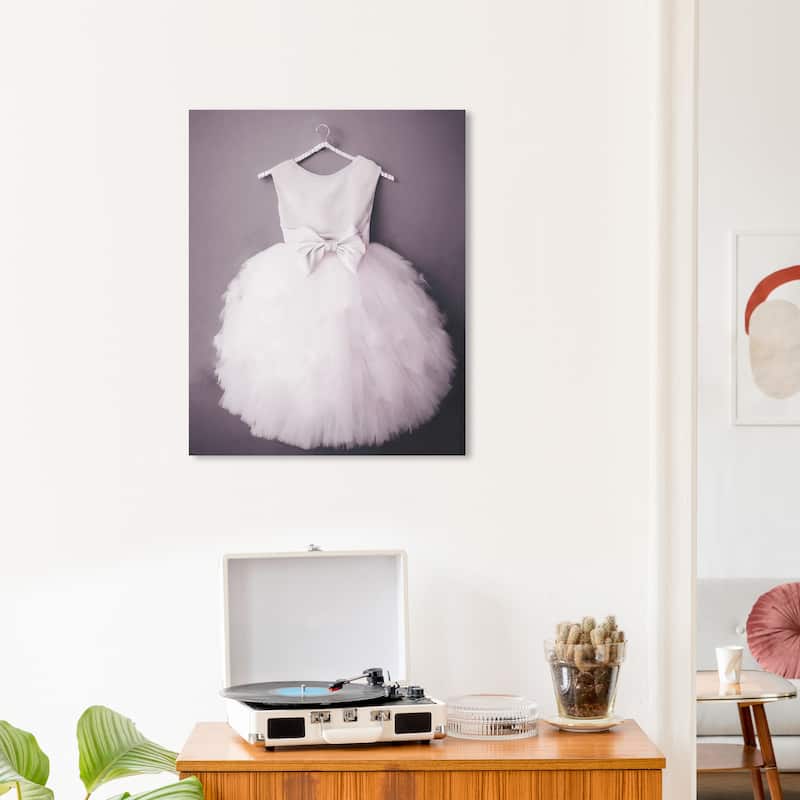Wynwood Studio Fashion and Glam Tutu Dress White White and Traditional Wall Art Canvas Print - 24 x 20