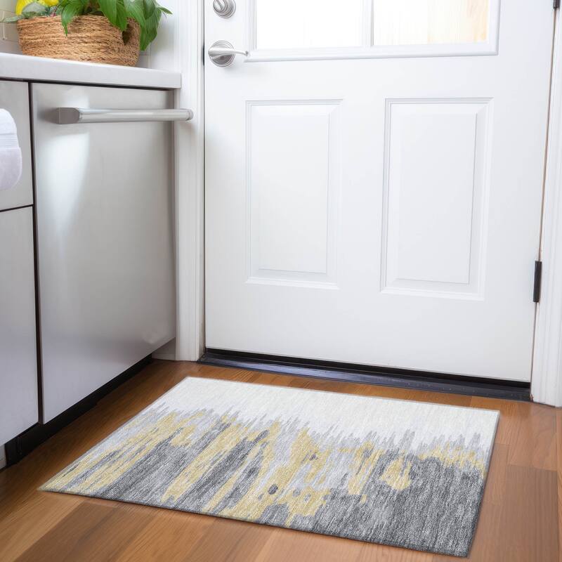Premium Washable Super Soft Modern Ombre Mayfield Rug - Gray - 1'8" x 2'6"