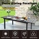 preview thumbnail 8 of 35, Patio Dining Set 9/7 Pieces Outdoor Metal Furniture Set, 8/6 C Spring Motion Chairs and 1 Expandable Table
