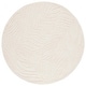 preview thumbnail 15 of 14, SAFAVIEH Handmade Ebony Emanuelle Modern Wool Rug 6' Round - Ivory - Round
