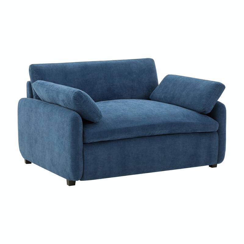 Oversized Chenille Single Sofa Chair, Wide and Deep Seat Accent Chair