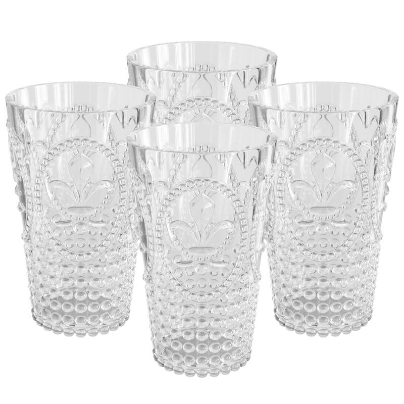 Elle Decor Set of 4 Acrylic Water Tumblers