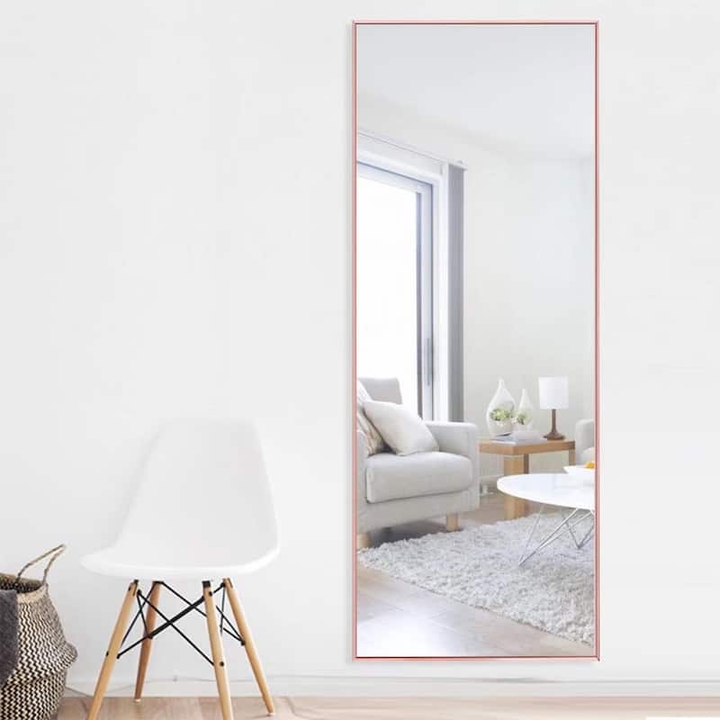 Dovelina Modern Full Length Floor Mirror - Freestanding Vanity Mirror for Bathroom or Living Space