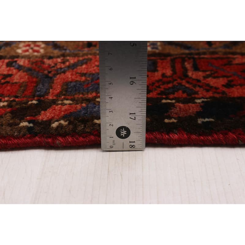 ECARPETGALLERY Hand-knotted Andelz Red Wool Rug - 3'5 x 9'4