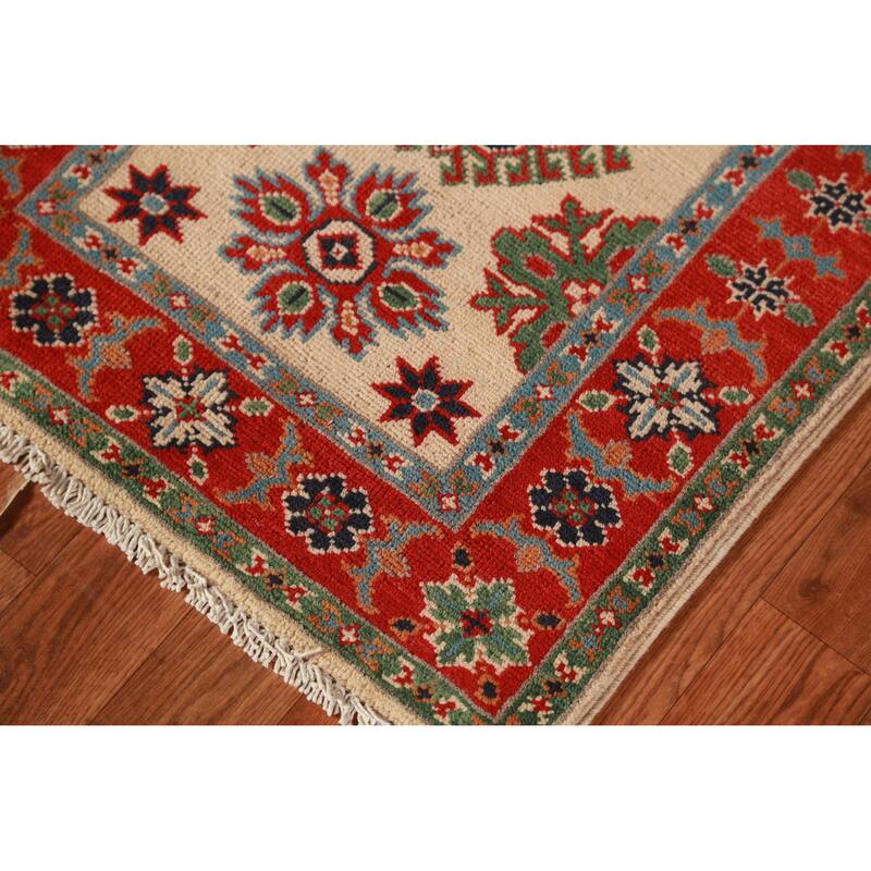 Kazak Oriental Accent Foyer Rug Handmade Wool Carpet - 2'0"x 3'0"