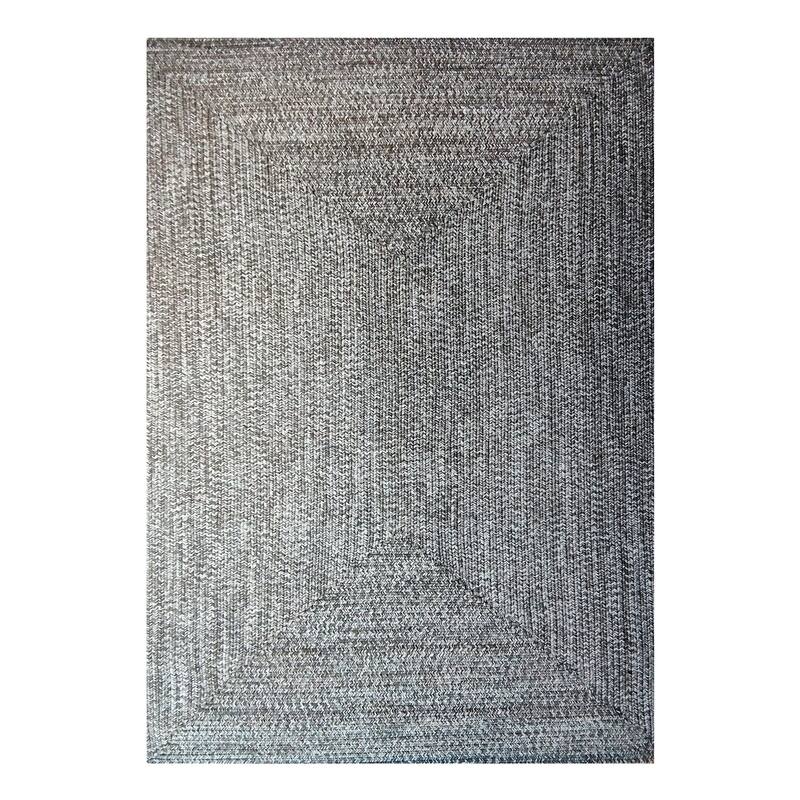Superior Modern Rustic Bohemian Reversible Multi-Tone Braided Indoor Outdoor Area Rug