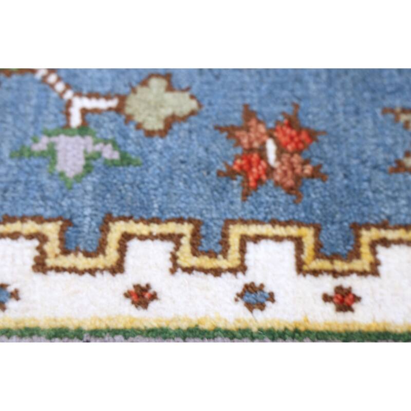 ECARPETGALLERY Hand-knotted Serapi Heritage Light Denim Blue Wool Rug - 8'9 x 11'11