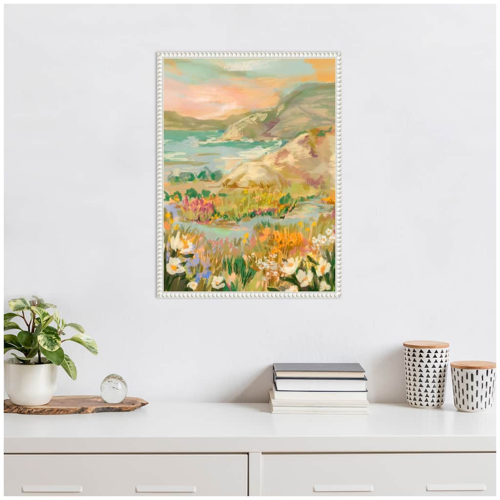 Kate and Laurel Sylvie Landscape 4 Framed Canvas by Annie Quigley