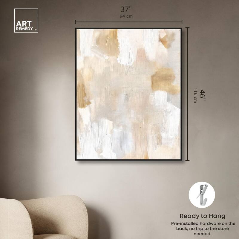 Beige and Cream I Canvas by Art Remedy