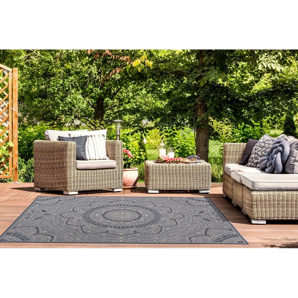Porch & Den Portia Oriental Medallion Indoor/Outdoor Area Rug