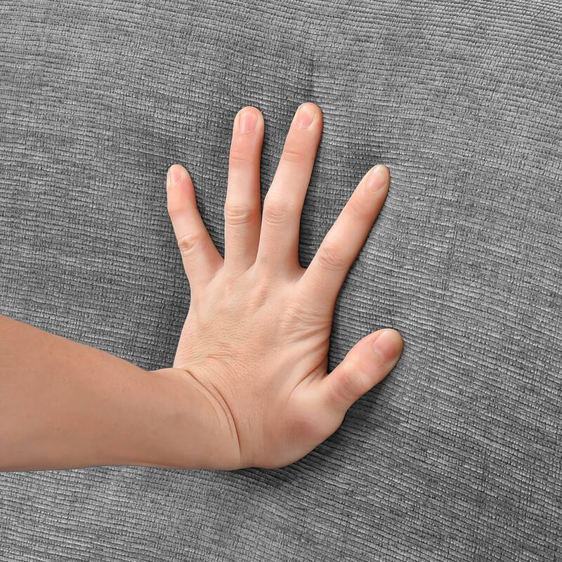 Vivian 55" Chenille Loveseat - Removable Cushion Cover with Zipper