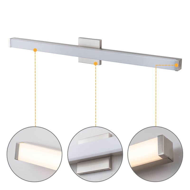 C Cattleya LED Vanity Bar Light Indoor Wall Sconce with Acrylic Shade