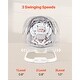 preview thumbnail 5 of 8, Light Grey Baby Swing Chair Metal Frame with 3 Gentle Swing Speeds and 3 Adjustable Seat Angles