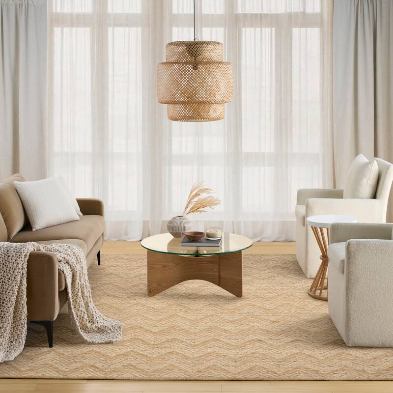 DKNY Pure Purl Modern Chevron Indoor Rug