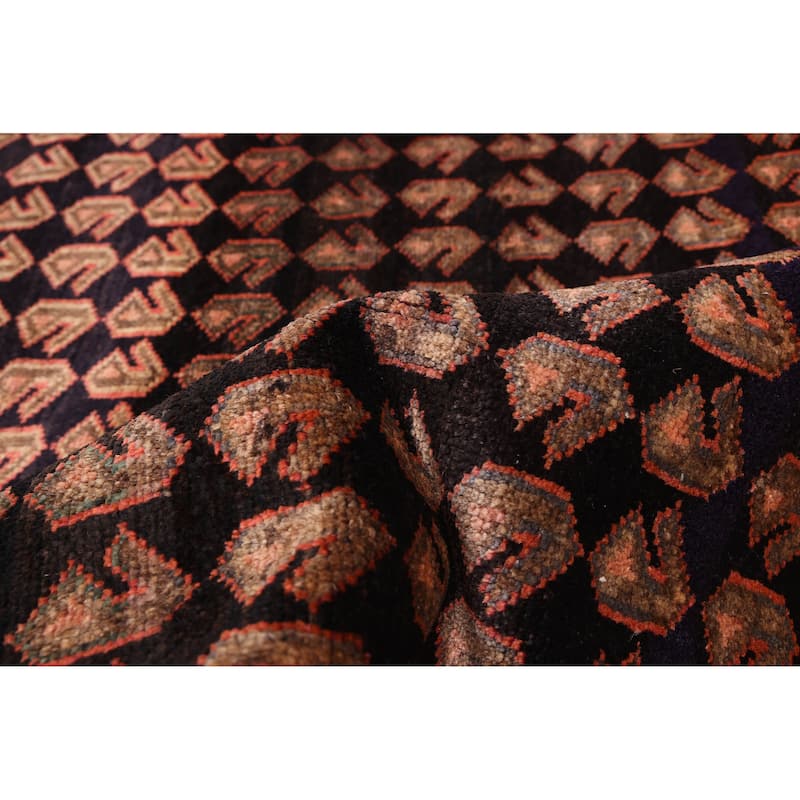 ECARPETGALLERY Hand-knotted Andelz Dark Navy Wool Rug - 4'1 x 8'10