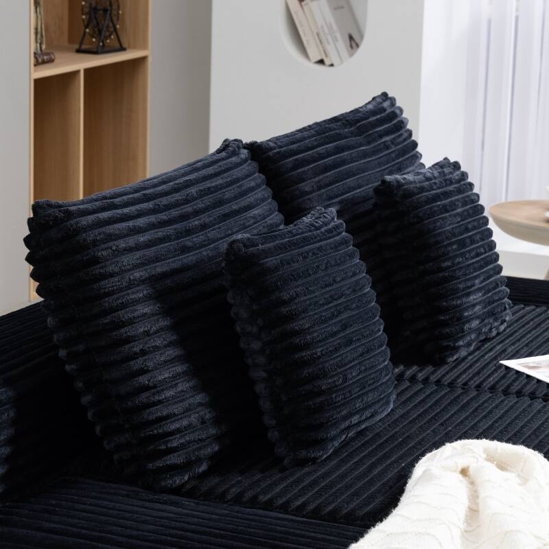 Double Chaise Lounge Sofa, Cloud Plush Sofa Bed, Upholstered Boneless Cloud Sofa Deep Seat, Sleeper Loveseat Chair