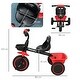 preview thumbnail 17 of 18, Adjustable Toddler Tricycle for Kids Ages 2-5 with Safety Features, Basket, and Puncture-Resistant Wheels