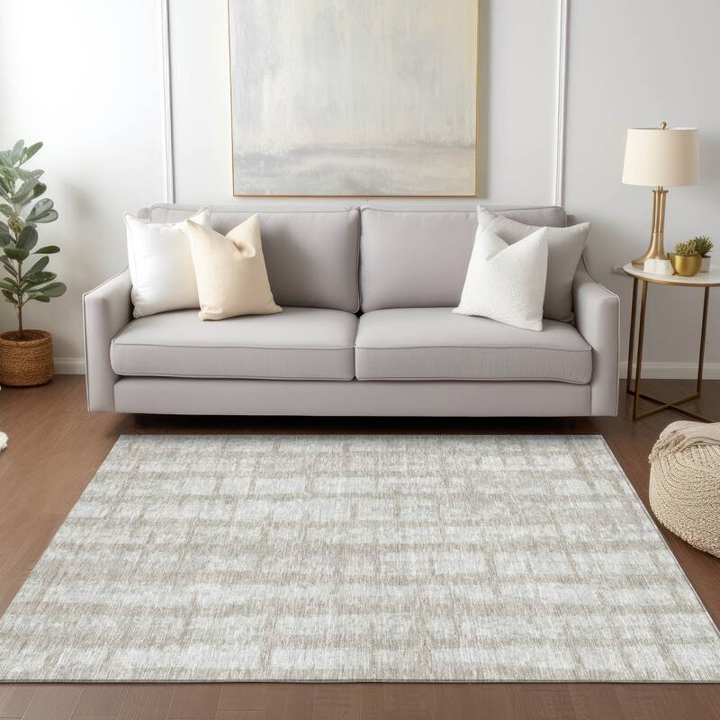 Machine Washable Indoor/ Outdoor Chantille Contemporary Ombre Rug