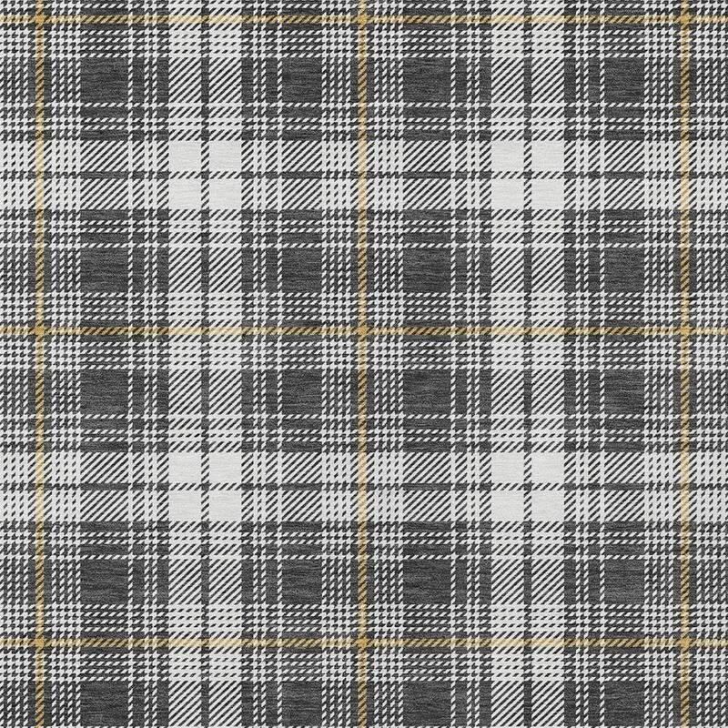 HomeRoots Plaid Transitional Rectangle Outdoor Rug
