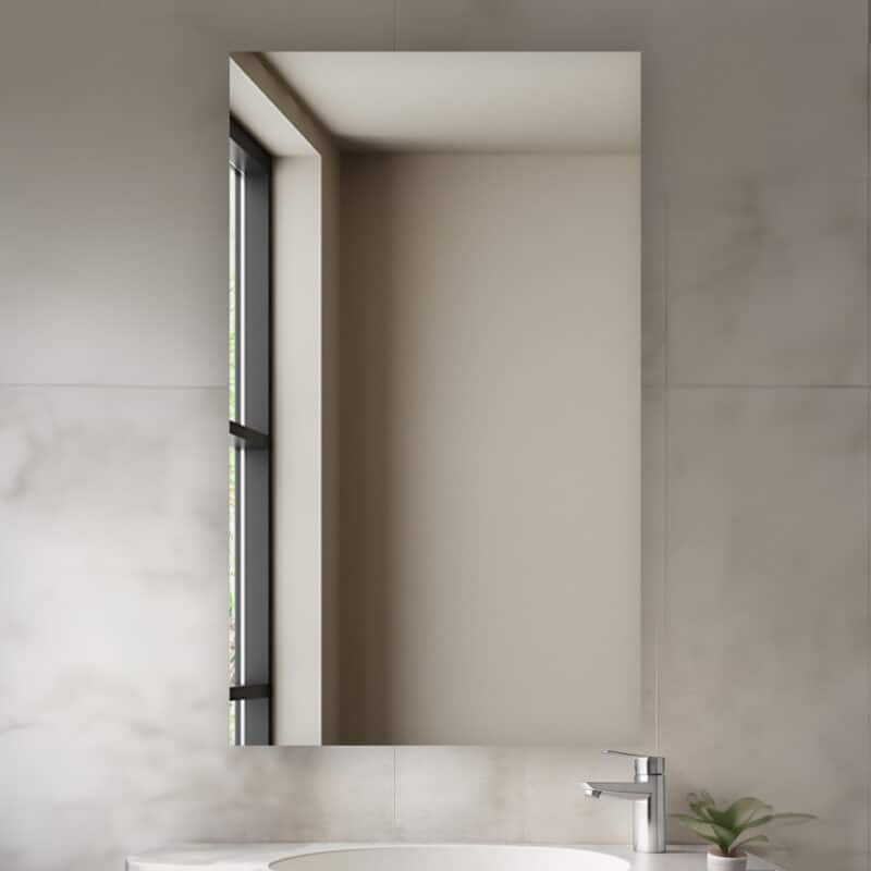 AQUADOM Royale Medicine Cabinet Defogger, 3X LED Lighted Vertically Adjustable Magnifying Mirror, Electrical Outlets. - Grey - 24"x40"x5"Right/Hinge - Brushed