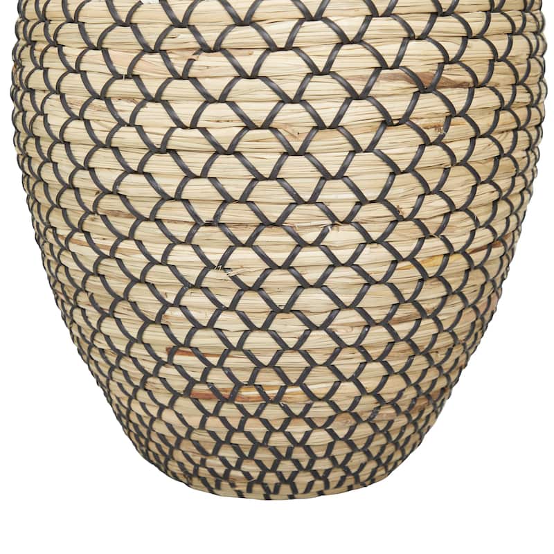 Seagrass Handmade Woven Decorative Vase - Brown - Roche River Decor