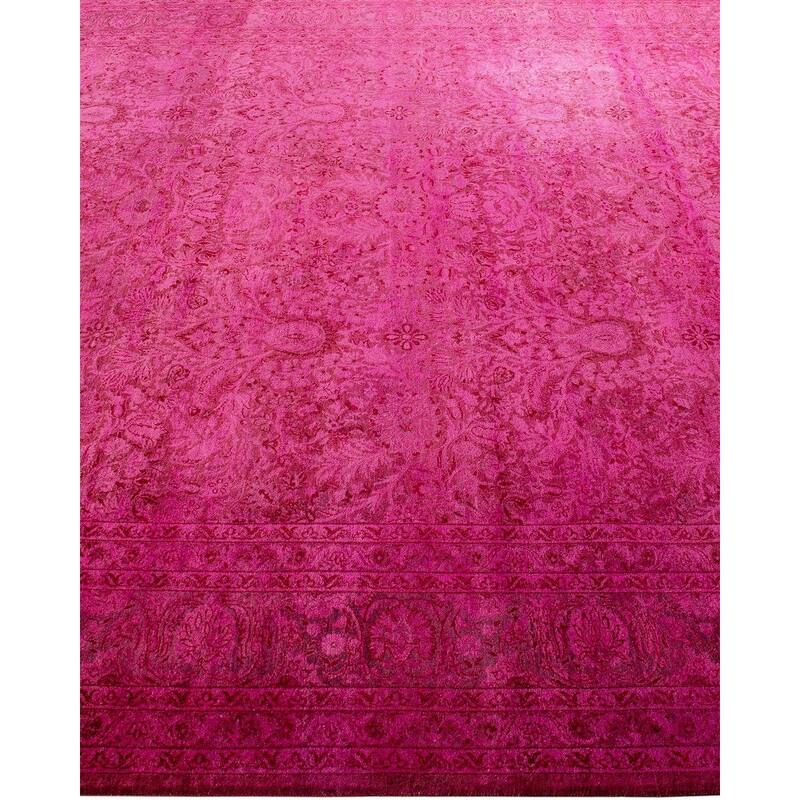 Fine Vibrance, One-of-a-Kind Hand-Knotted Area Rug - Pink, 8' 3" x 10' 3" - 8' 3" x 10' 3"