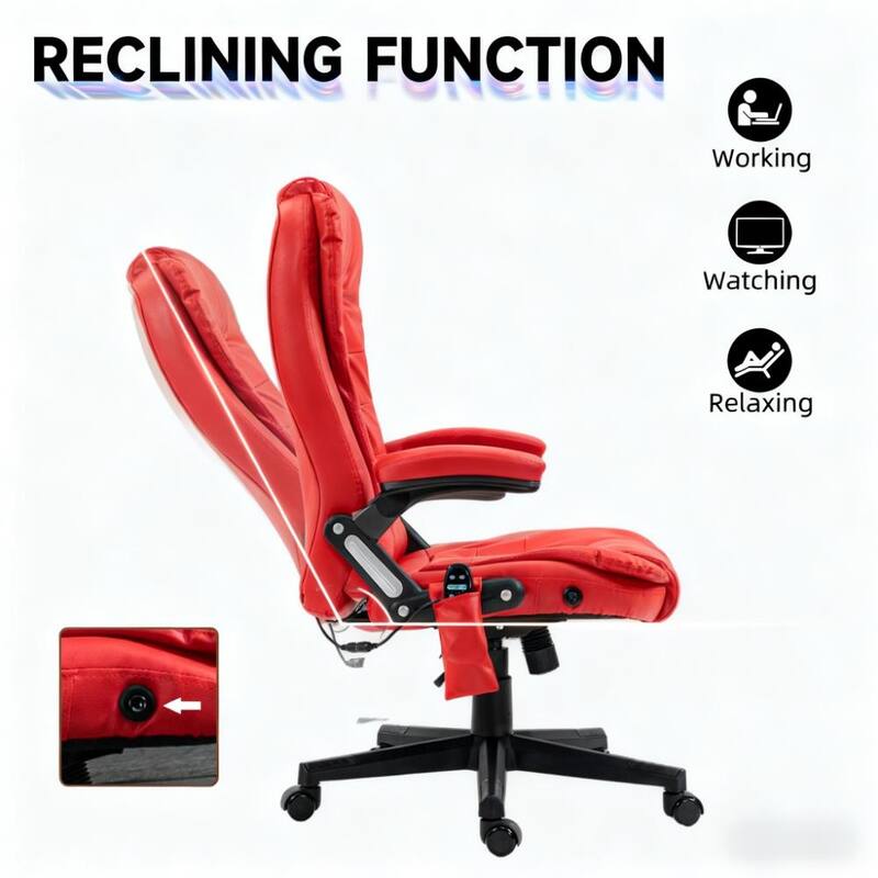 High Back Vibrating Massage Office Chair, Executive Office Chair with Heat, For Home and Office