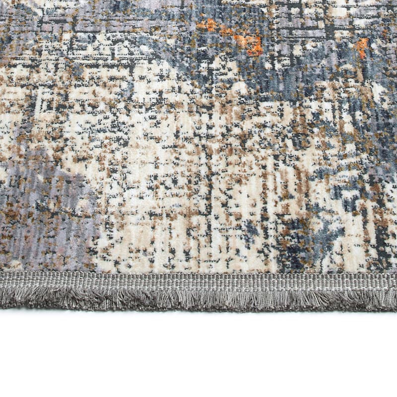 Modern Abstract Cut Pile Rectangle Throw Rug - 1.10x 2.6