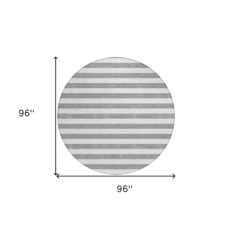 Fafi Stripe Weather Resistant Blended Style Outdoor Rug
