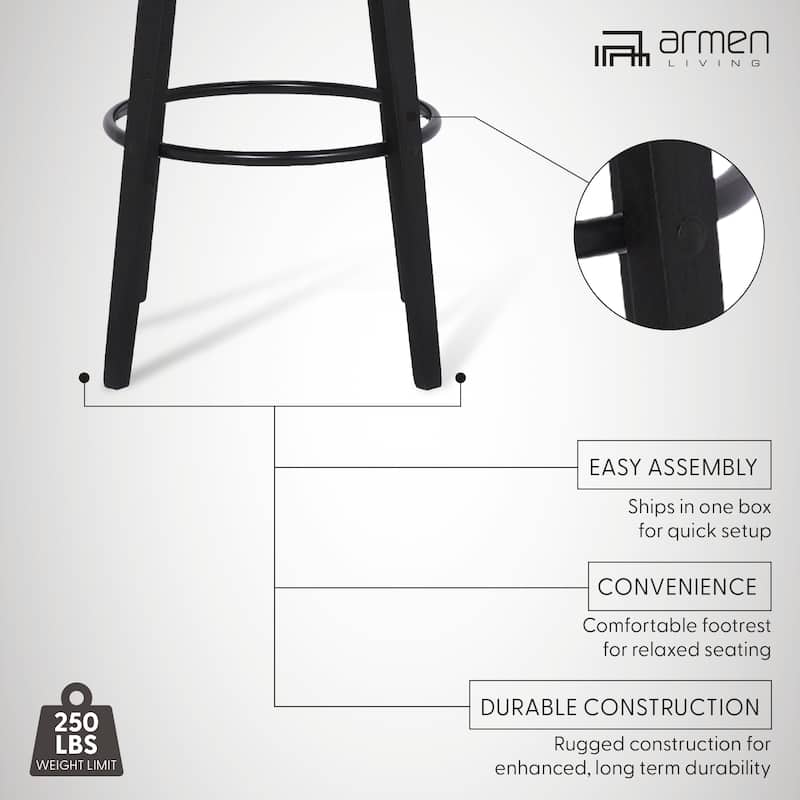 Shelly Mid-Century Swivel Bar Stool, Upholstered Counter Height Chair with Bentwood Legs