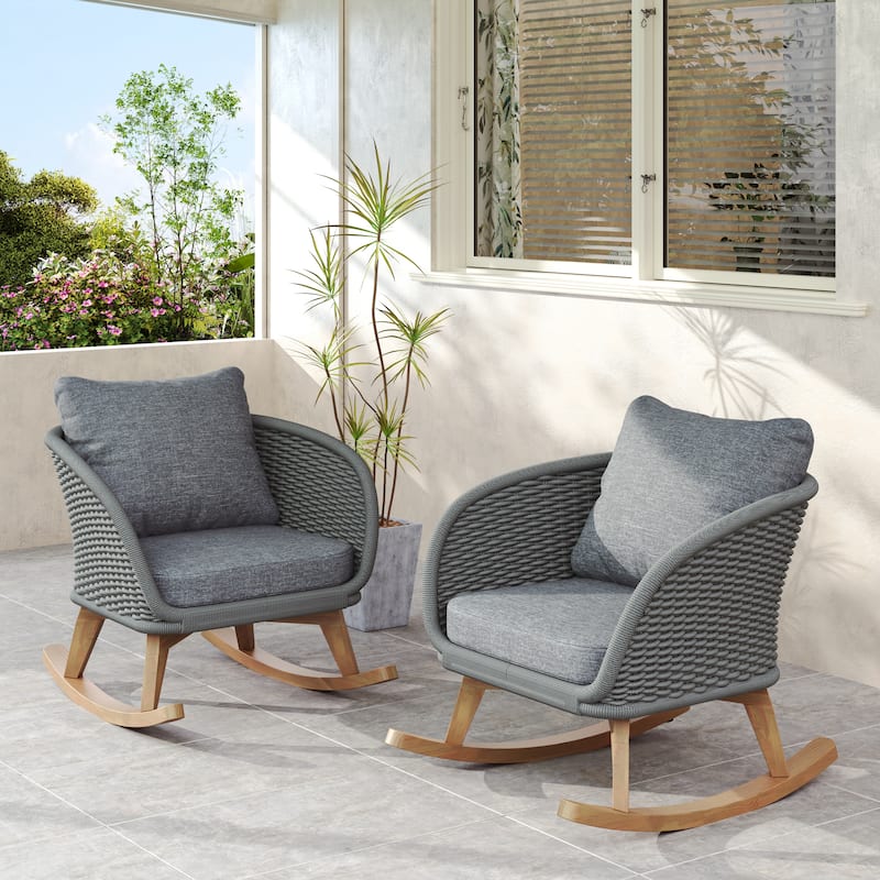 Christopher Knight Home - Calantha Outdoor Wicker Rocking Chair
