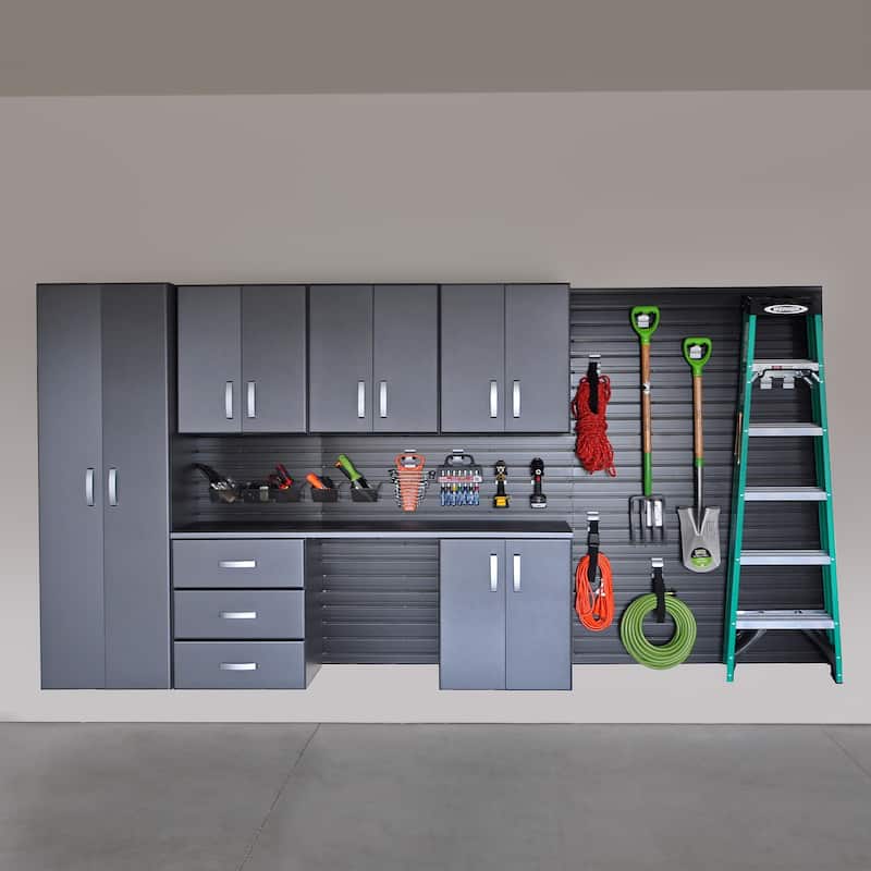 Flow Wall 24 Piece PVC Indoor Deluxe Cabinet Storage Set