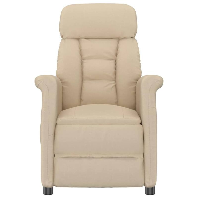 vidaXL Massage Chair Dark Grey/Light Grey/Cream Microfibre Fabric