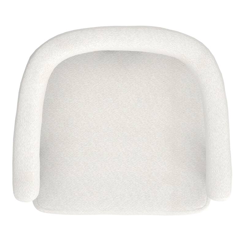 Contemporary Boucle Fabric Dining Chair, Set of 2
