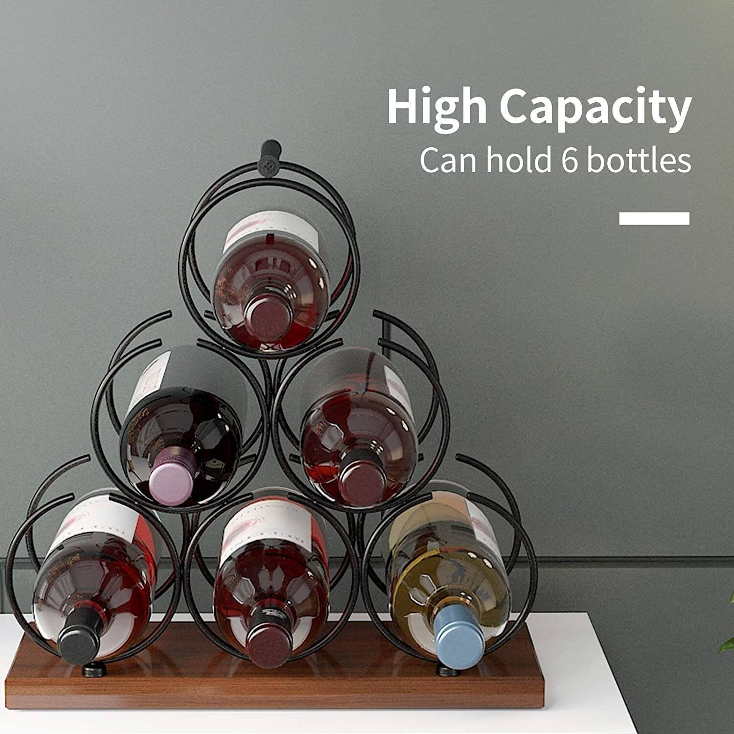 Bottle Iron Tabletop Wine Rack Wine Bottle Storage Wine Shelf
