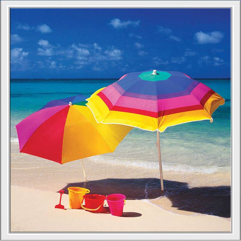 "Bright Beach I" Print on Floating Canvas