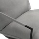 preview thumbnail 36 of 47, Modern Metal Frame Upholstered Sling Accent Armchair Set of 2
