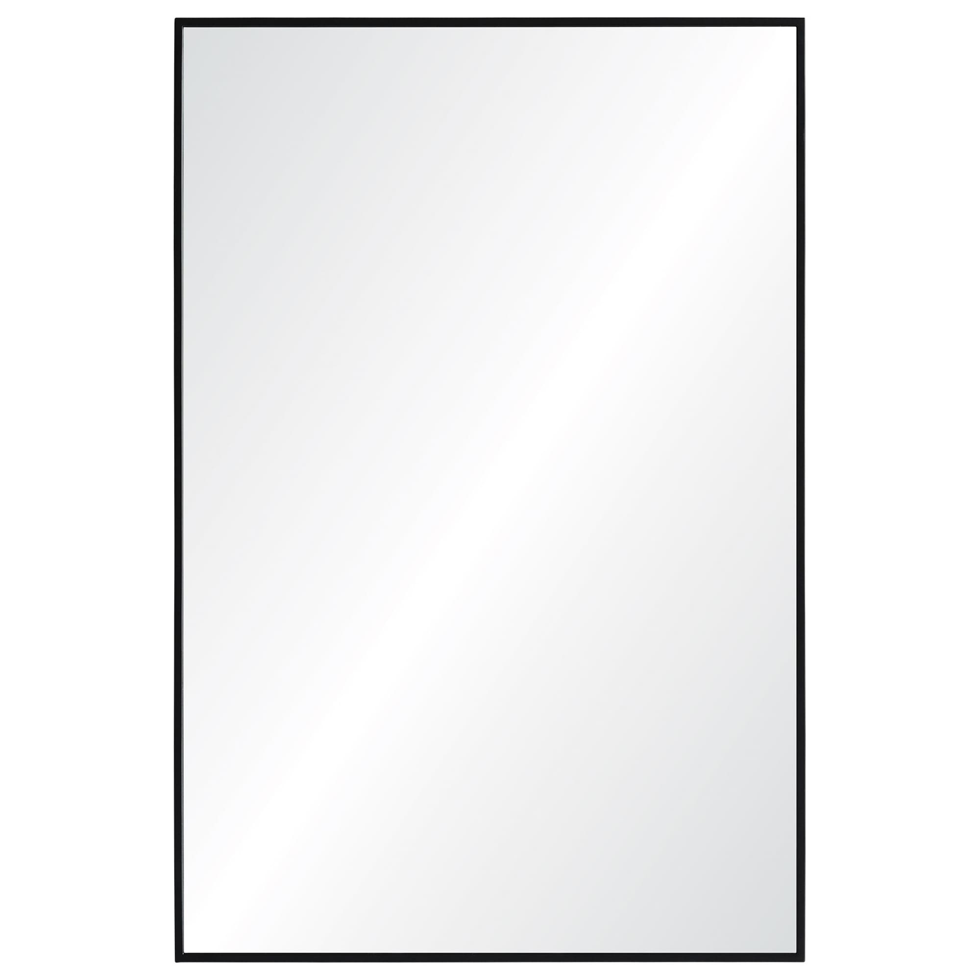 Renwil Reynolds 35.5" Tall Rectangle Wall Mirror, Black