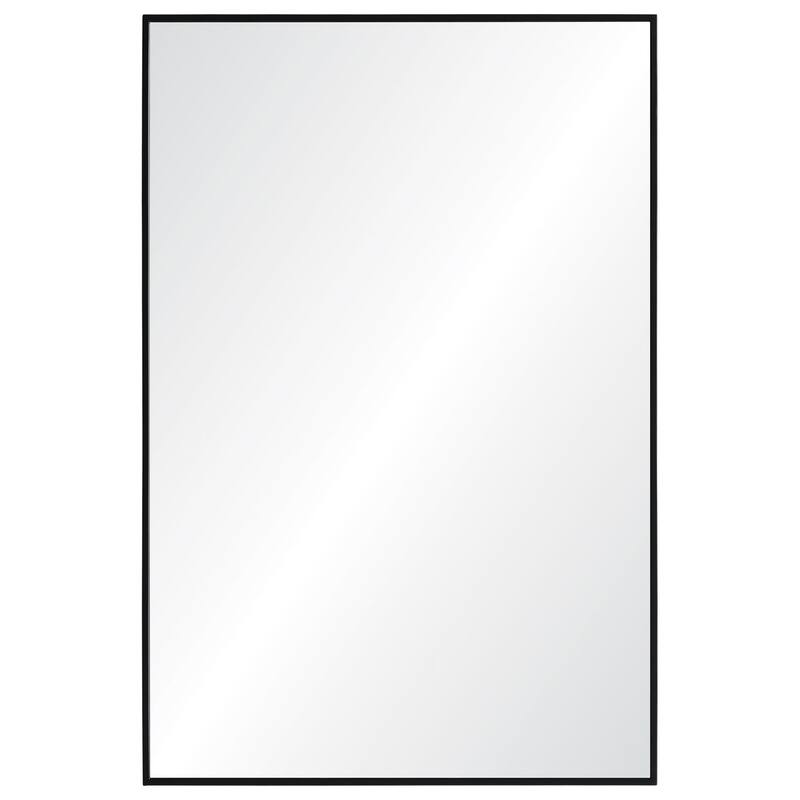 Renwil Reynolds 35.5" Tall Rectangle Wall Mirror, Black