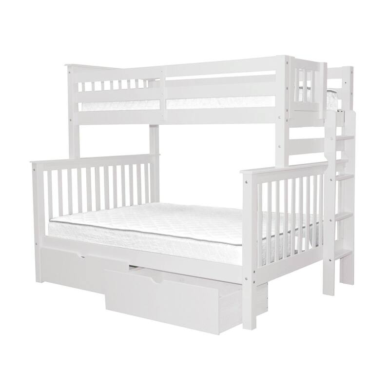 Taylor & Olive Trillium Twin over Full Bunk Bed, 2 Drawers