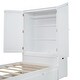 preview thumbnail 30 of 28, Twin Platform Bed with Storage, Pull Out Shelves, Trundle, Grey