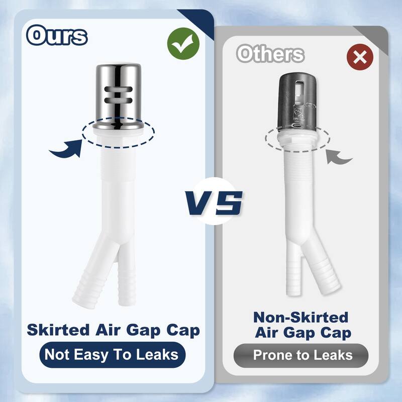 WOWOW Dishwasher Air Gap Cover for Kitchen Sink