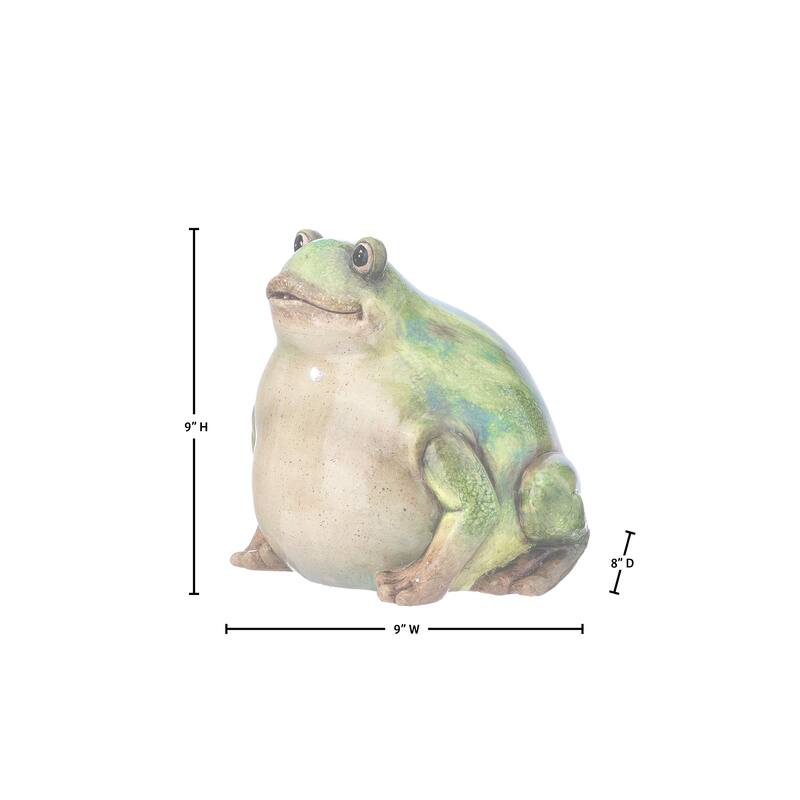 9" Terracotta Bull Frog