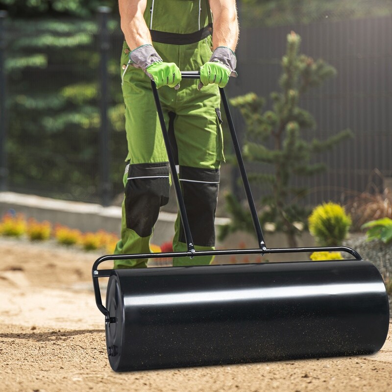 36 in. Black Lawn Roller N A