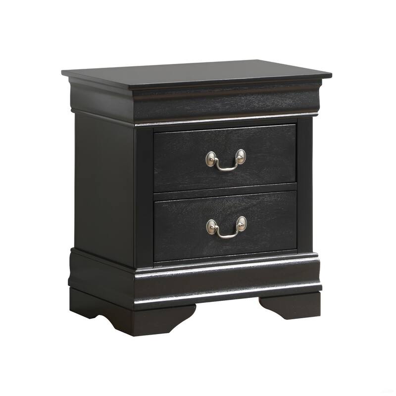 Chic Black Nightstand - Compact & Stylish for Any Bedroom