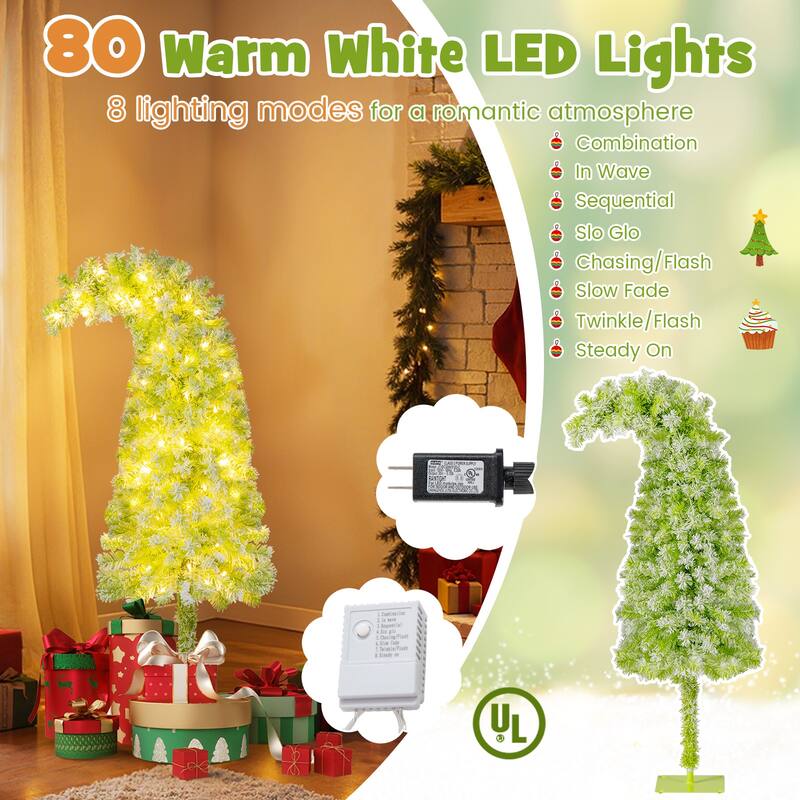 Costway 5/6/7 FT Bendable Christmas Tree with Bendable Top, 290 Branch - See Details