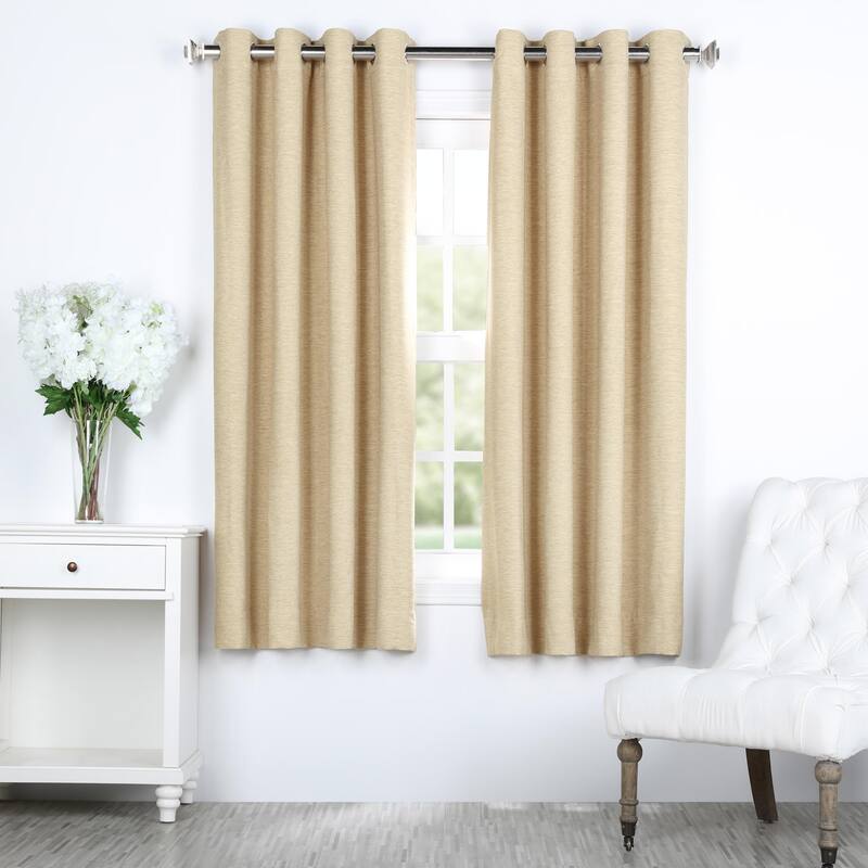 Exclusive Fabrics Bellino 63 In Grommet Room Darkening Curtain Panel (1 Panel) - 50 x 63