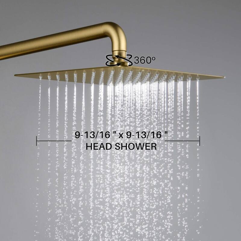 Cube Pressure Balanced 2-Function Shower Column with Rough In Valve